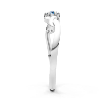 Dainty Celtic-Inspired Interwoven Ring