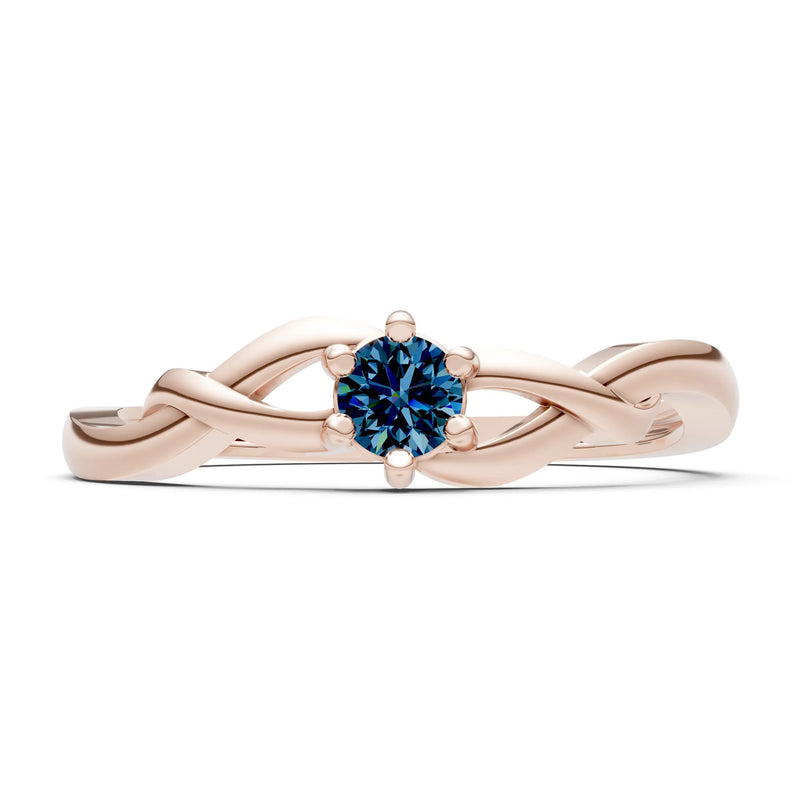 Dainty Celtic-Inspired Interwoven Ring