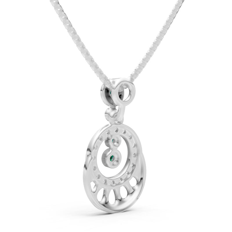 Celestial Halo Gemstone Pendant