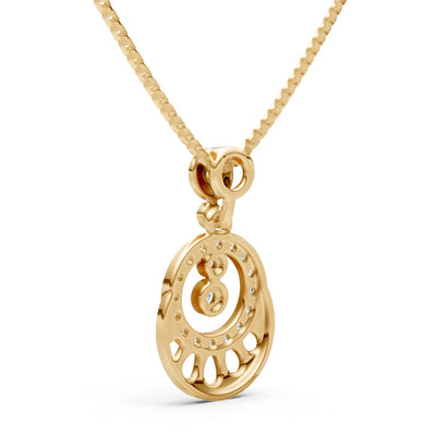 Celestial Halo Gemstone Pendant