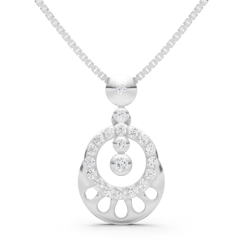 Celestial Halo Gemstone Pendant