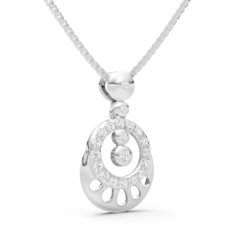 Celestial Halo Gemstone Pendant