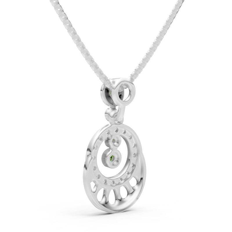 Celestial Halo Gemstone Pendant
