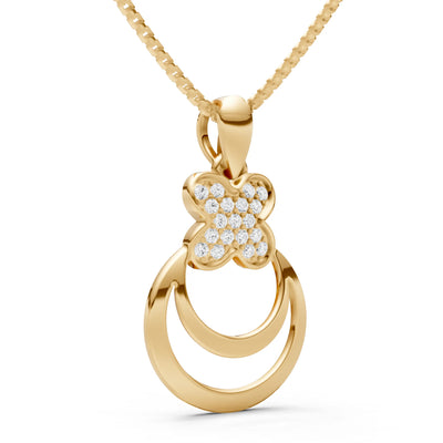 Four-Leaf Clover Bloom Pendant