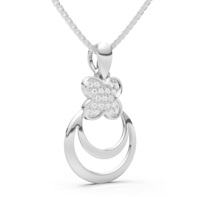 Four-Leaf Clover Bloom Pendant