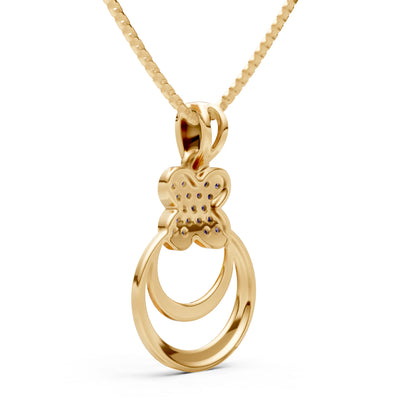 Four-Leaf Clover Bloom Pendant