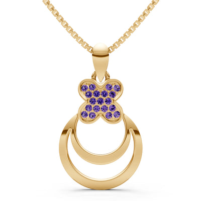 Four-Leaf Clover Bloom Pendant