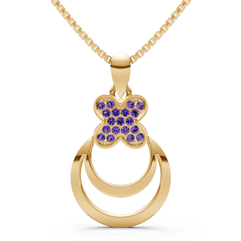 Four-Leaf Clover Bloom Pendant