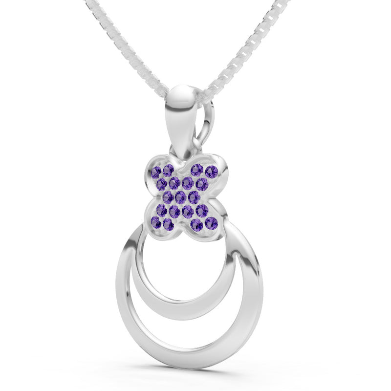 Four-Leaf Clover Bloom Pendant