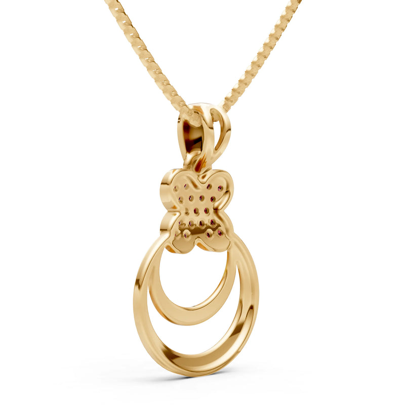 Four-Leaf Clover Bloom Pendant