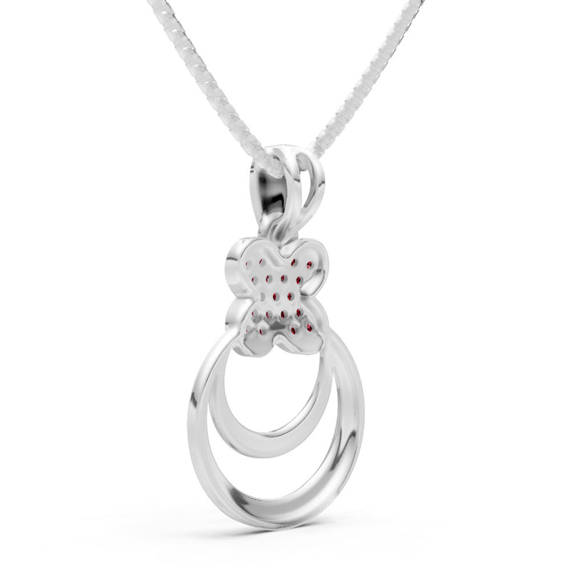 Four-Leaf Clover Bloom Pendant