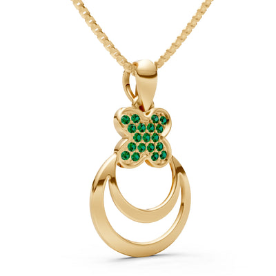 Four-Leaf Clover Bloom Pendant
