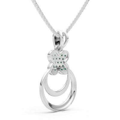 Four-Leaf Clover Bloom Pendant