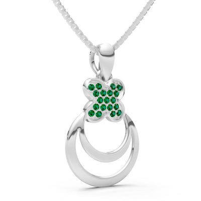 Four-Leaf Clover Bloom Pendant