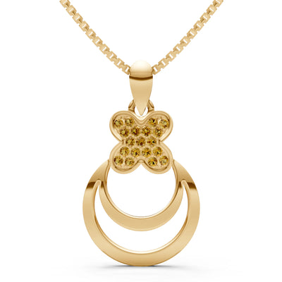 Four-Leaf Clover Bloom Pendant