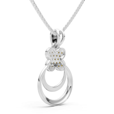 Four-Leaf Clover Bloom Pendant