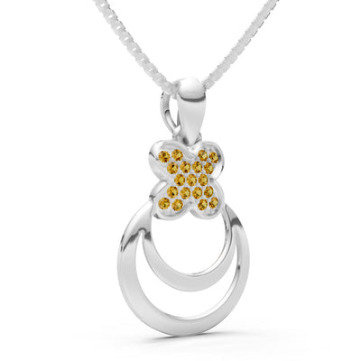Four-Leaf Clover Bloom Pendant