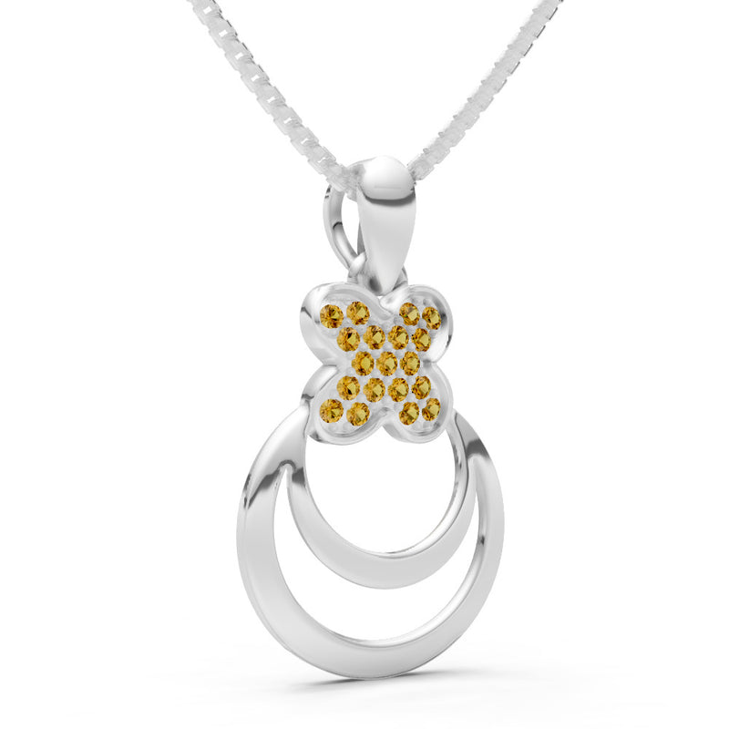 Four-Leaf Clover Bloom Pendant