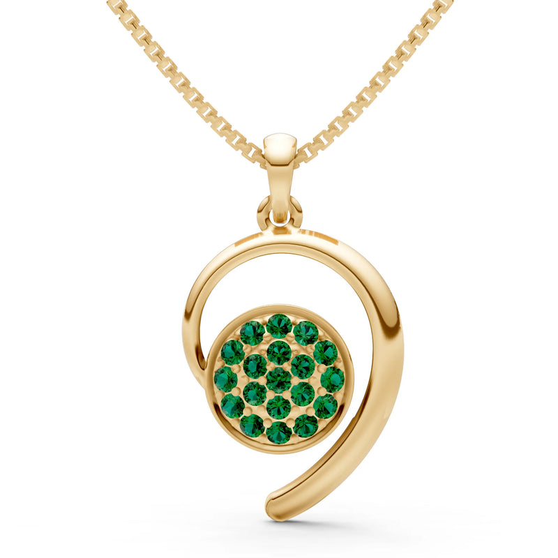 Emerald Aria Gemstone Pendant