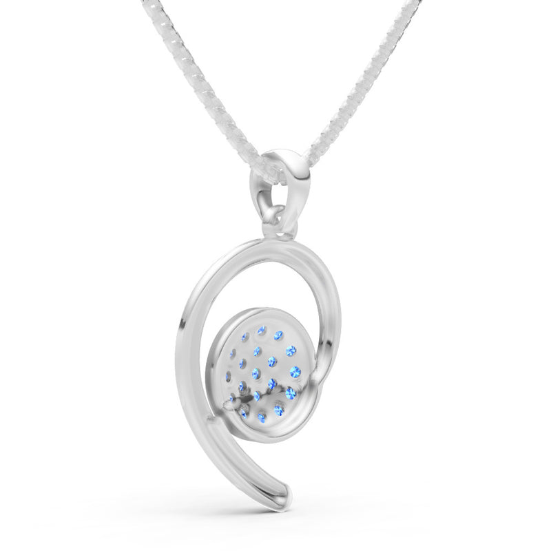 Swiss Blue Topaz Aria Gemstone Pendant