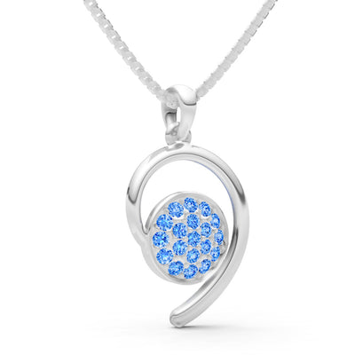 Swiss Blue Topaz Aria Gemstone Pendant
