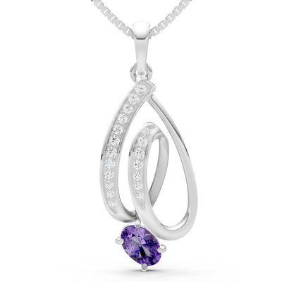 Gemstone Teardrop Oval Shape Pendant