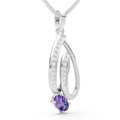 Gemstone Teardrop Oval Shape Pendant