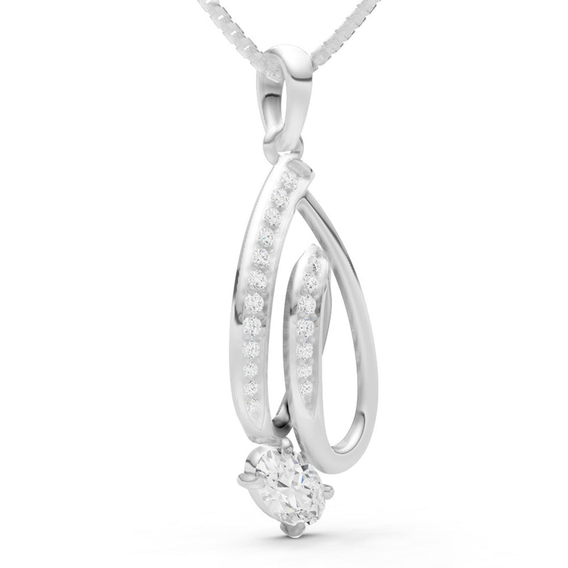 Gemstone Teardrop Oval Shape Pendant