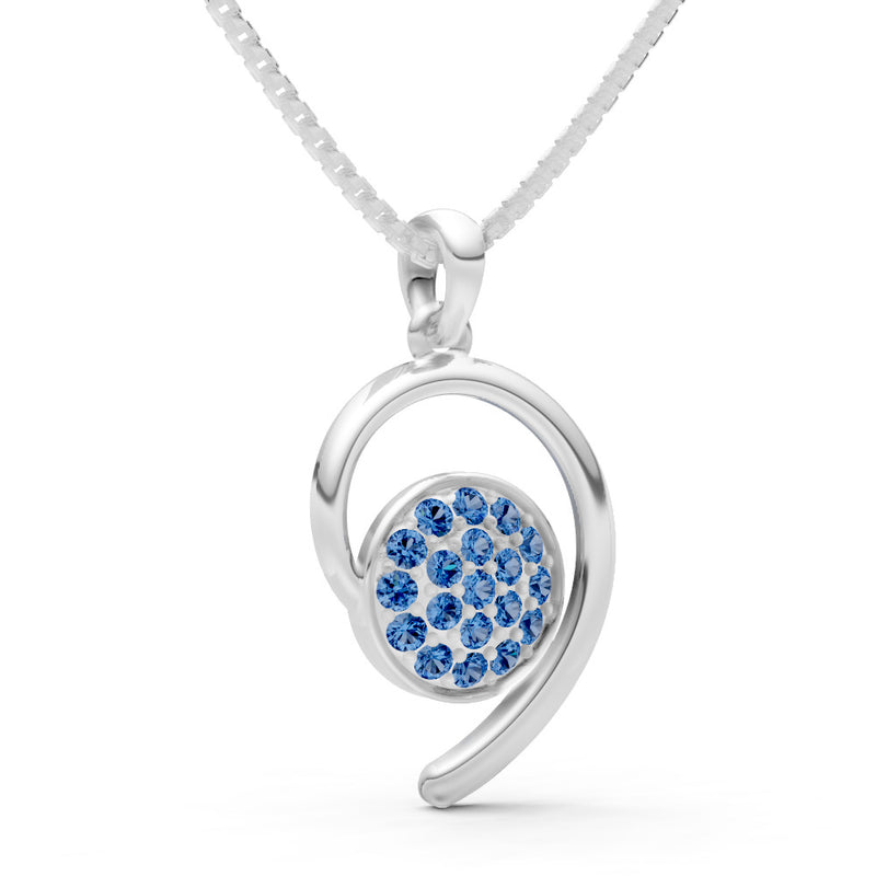 London Blue Topaz Aria Gemstone Pendant