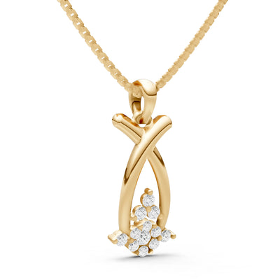 Abstract Wishbone Accent Pendant