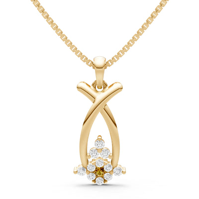 Abstract Wishbone Accent Pendant