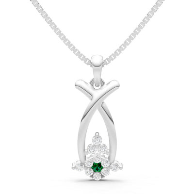 Abstract Wishbone Accent Pendant