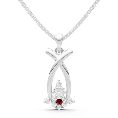 Abstract Wishbone Accent Pendant