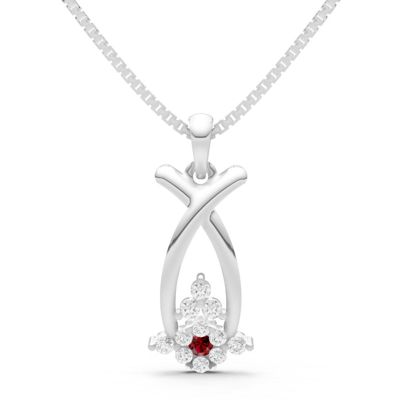 Abstract Wishbone Accent Pendant