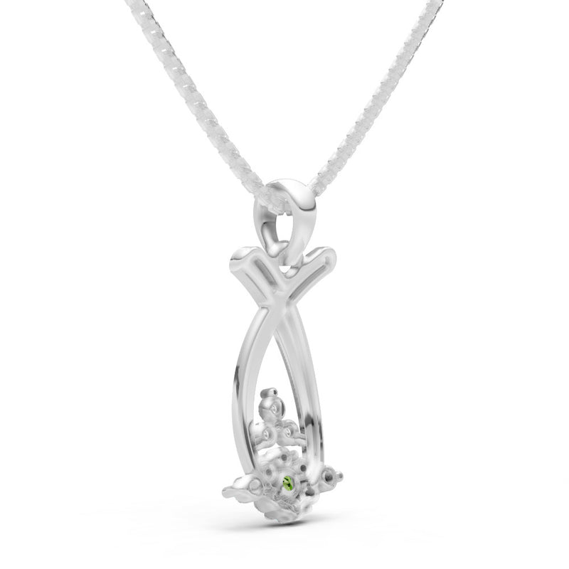 Abstract Wishbone Accent Pendant