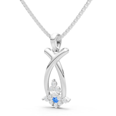 Abstract Wishbone Accent Pendant