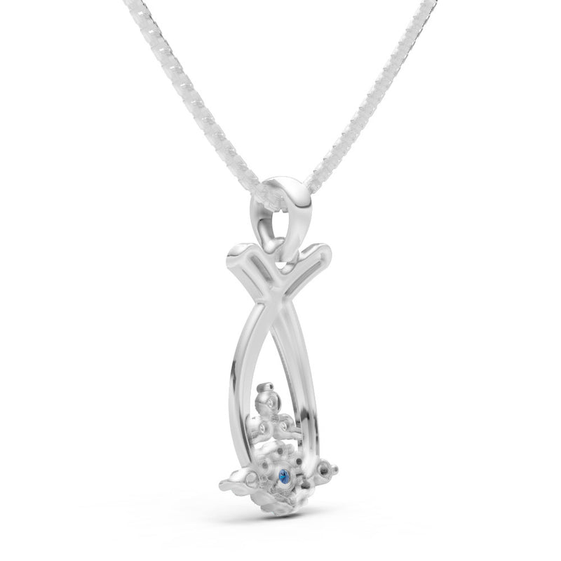 Abstract Wishbone Accent Pendant