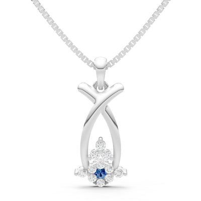 Abstract Wishbone Accent Pendant