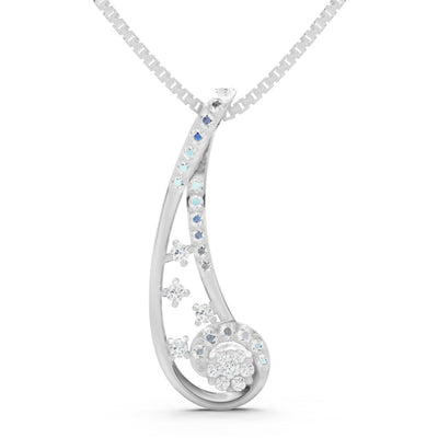 Curving Vine Cluster Pendant