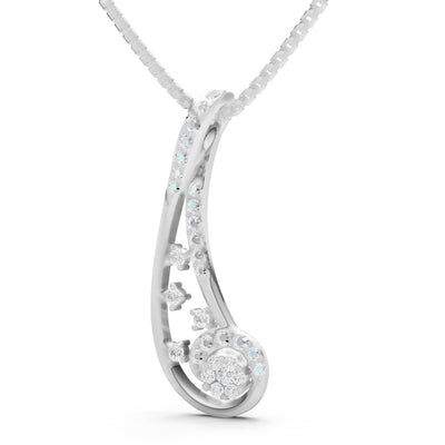 Curving Vine Cluster Pendant