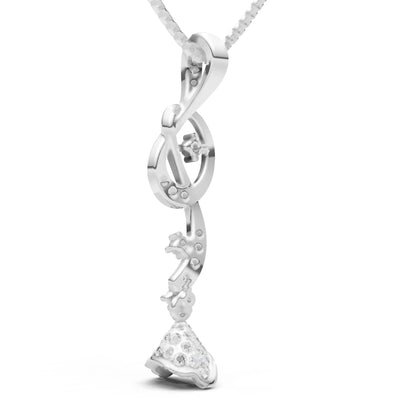 Dangling Abstract Swirl Pendant