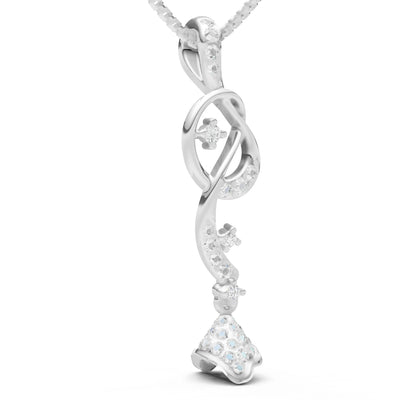 Dangling Abstract Swirl Pendant