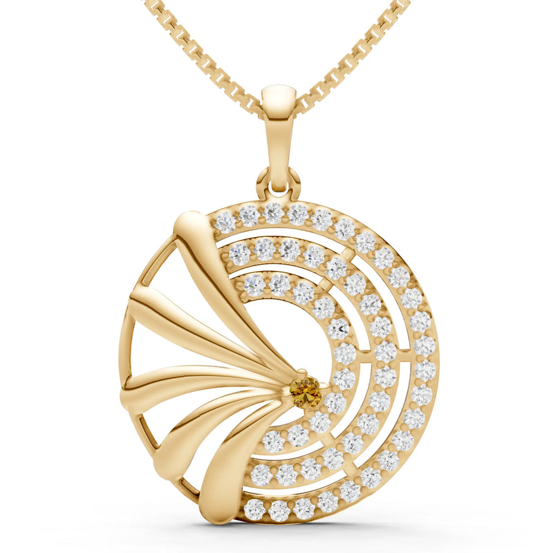 Gemstone Medallion Pendant