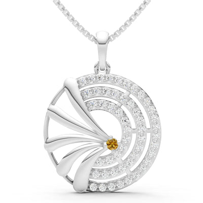 Gemstone Medallion Pendant