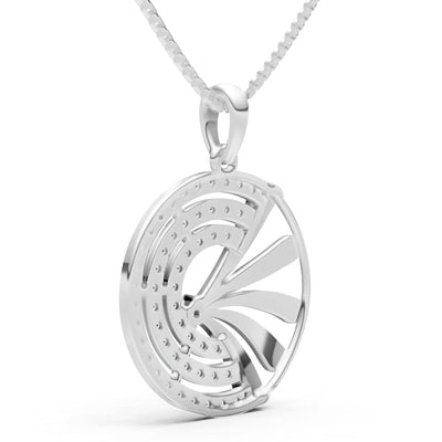 Garnet Gemstone Medallion Pendant