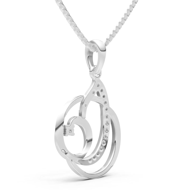 Swirl Pave Pendant