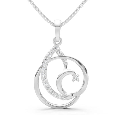 Swirl Pave Pendant