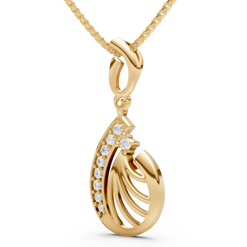 Pear Wave Pendant