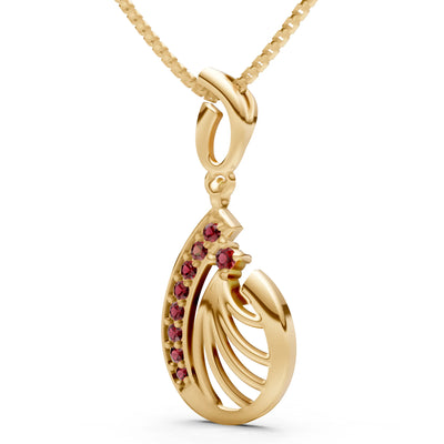 Pear Wave Pendant