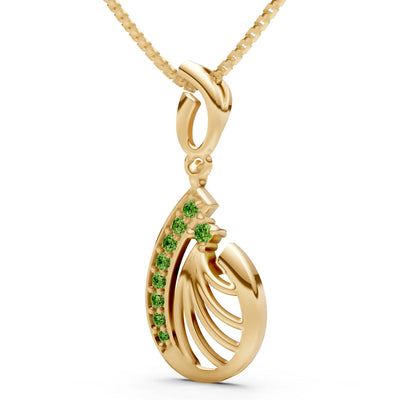 Pear Wave Pendant